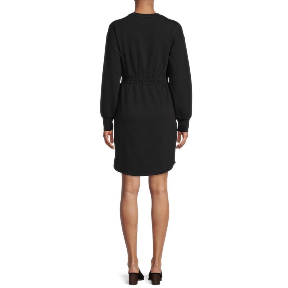 Time and Tru Elegant Black Long Sleeve Dress - Picture 2 of 11